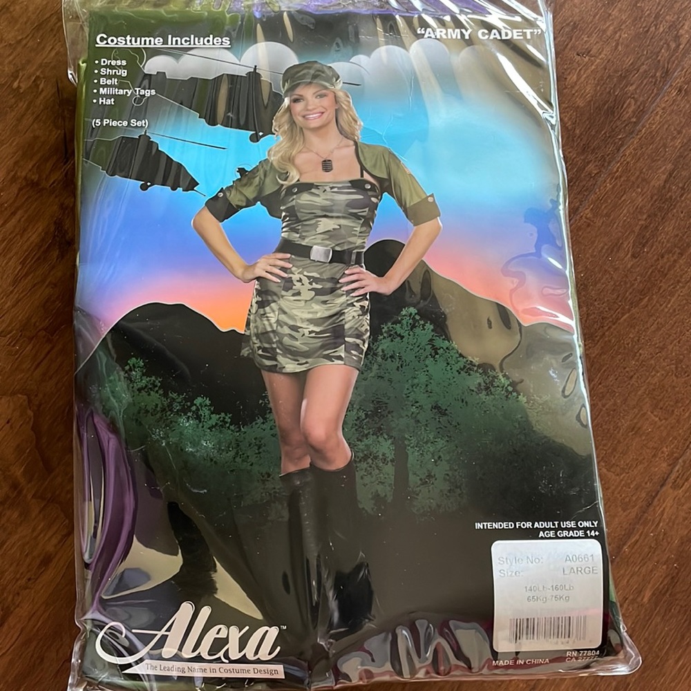 Alexa | Army Cadet Costume Size Large